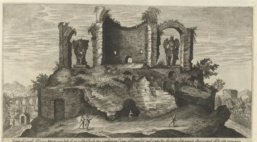 An illustration from Vestigi delle antichita di Roma, Tivoli, Pozzvolo et altri lvochi, 1606, leaf 54
