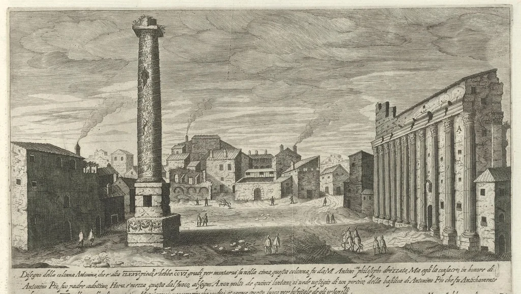 An illustration from Vestigi delle antichita di Roma, Tivoli, Pozzvolo et altri lvochi, 1606, leaf 68