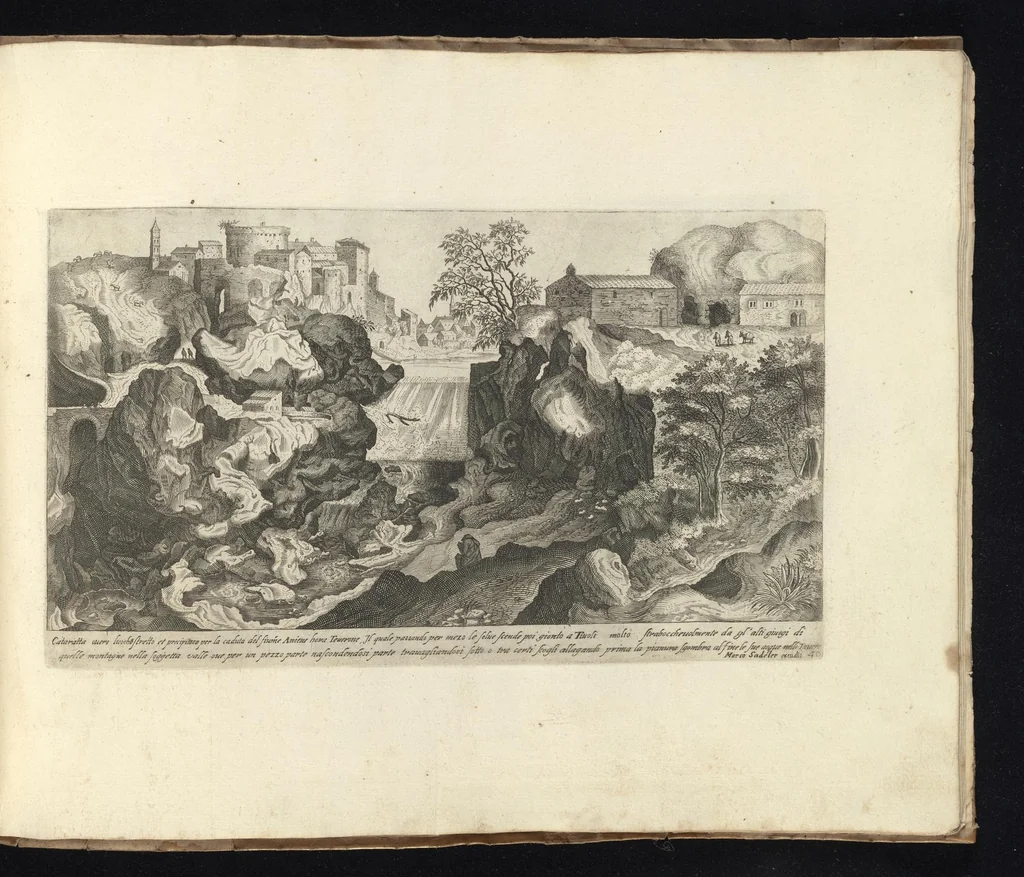 An illustration from Vestigi delle antichita di Roma, Tivoli, Pozzvolo et altri lvochi, 1606, leaf 84