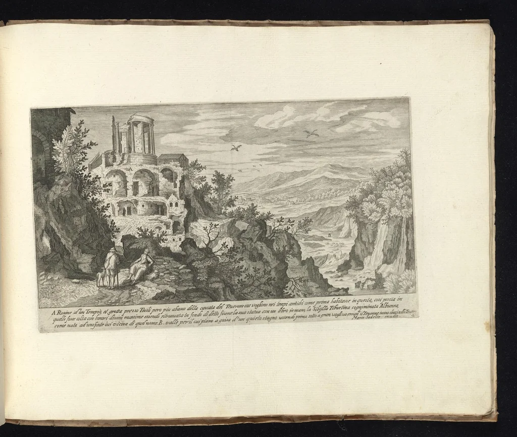 An illustration from Vestigi delle antichita di Roma, Tivoli, Pozzvolo et altri lvochi, 1606, leaf 86
