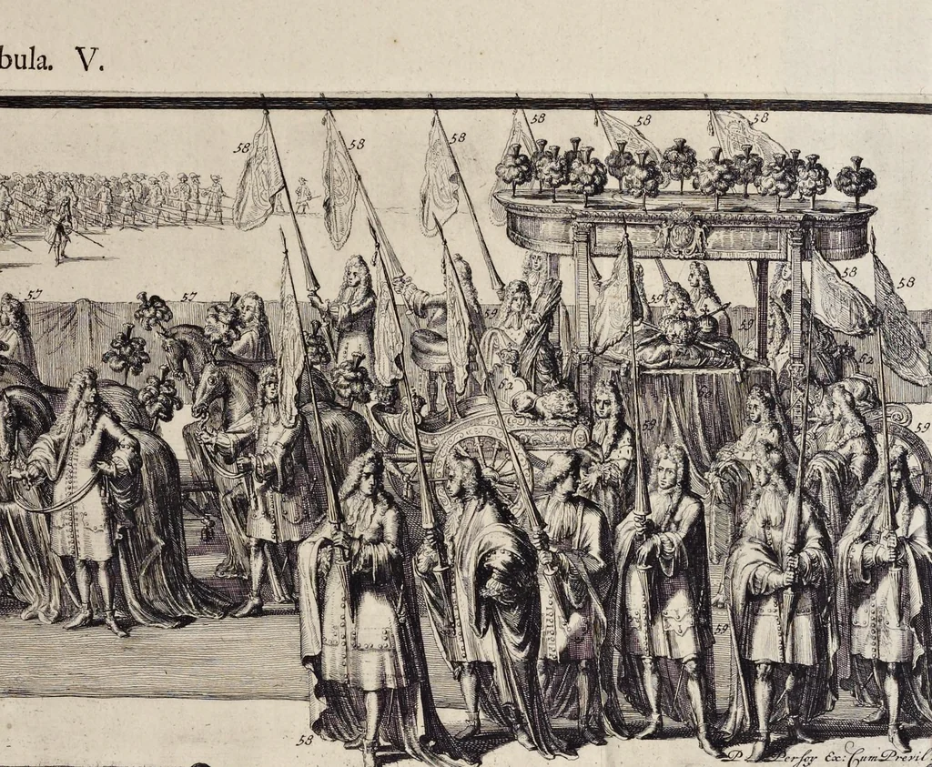 An illustration from Funeralia Mariae II. : Britanniarum D.G. reginae, Guilielmi III. augustae conjugis, 1695, leaf 100