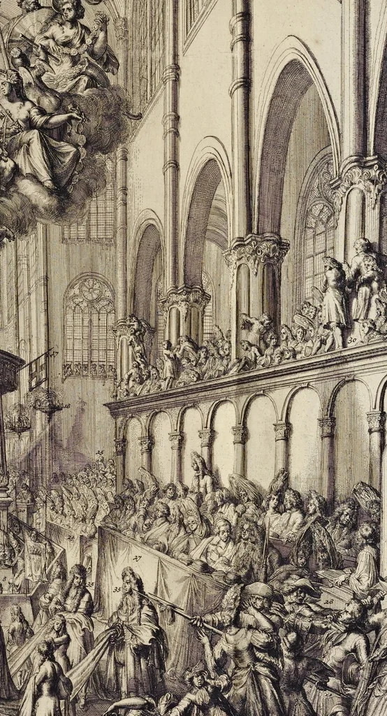 An illustration from Funeralia Mariae II. : Britanniarum D.G. reginae, Guilielmi III. augustae conjugis, 1695, leaf 108