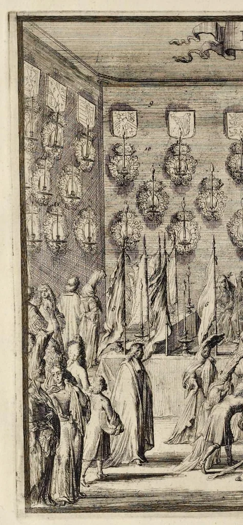 An illustration from Funeralia Mariae II. : Britanniarum D.G. reginae, Guilielmi III. augustae conjugis, 1695, leaf 71