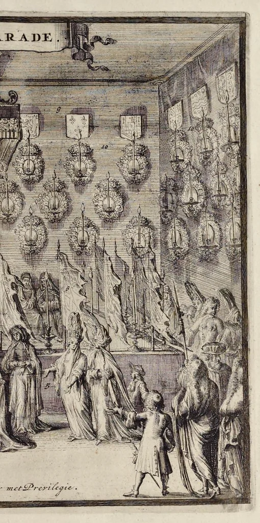 An illustration from Funeralia Mariae II. : Britanniarum D.G. reginae, Guilielmi III. augustae conjugis, 1695, leaf 72
