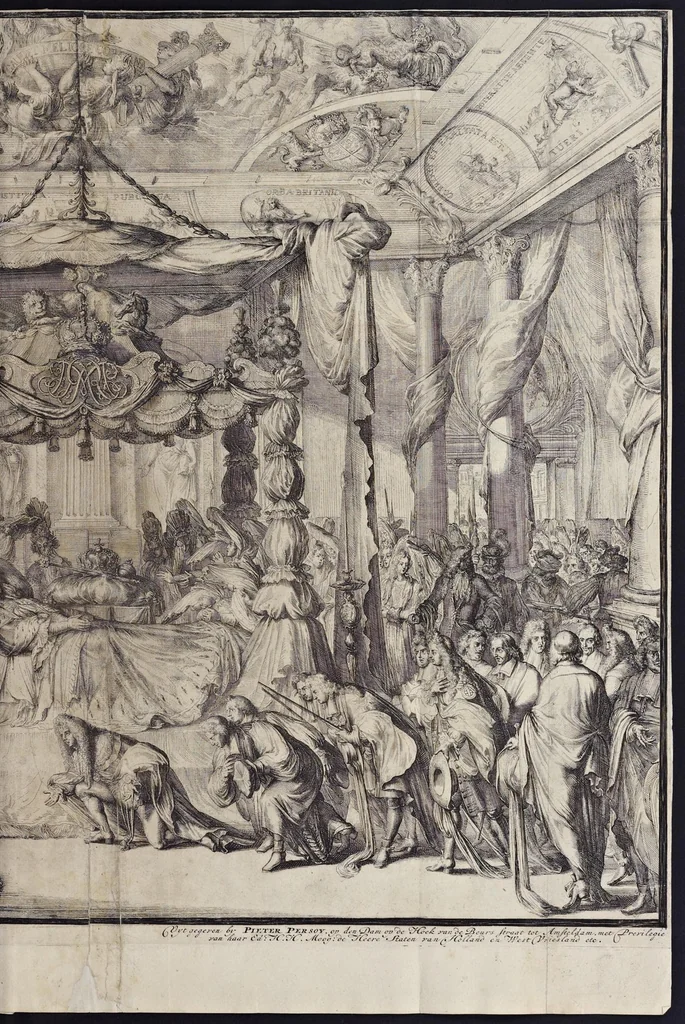 An illustration from Funeralia Mariae II. : Britanniarum D.G. reginae, Guilielmi III. augustae conjugis, 1695, leaf 76