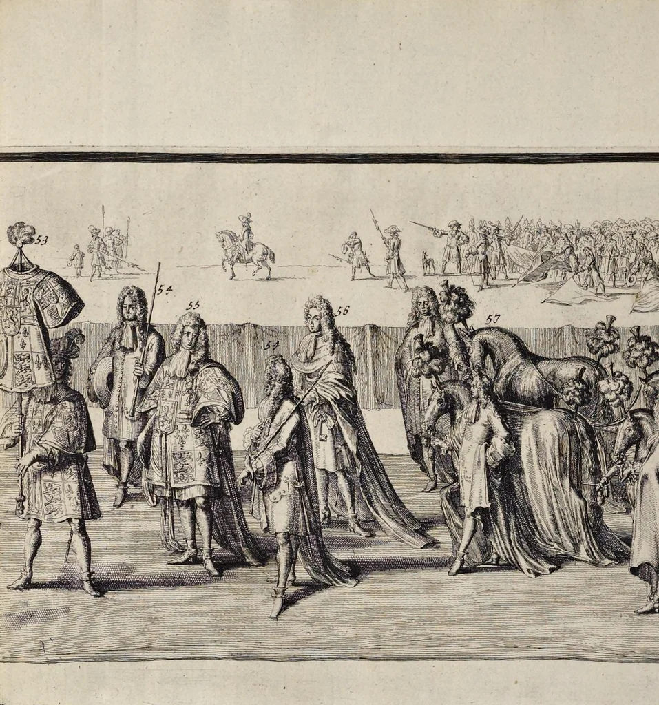 An illustration from Funeralia Mariae II. : Britanniarum D.G. reginae, Guilielmi III. augustae conjugis, 1695, leaf 99