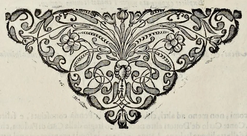 An illustration from Esequie fatte in Padoua al gra[nde] prior di Lombardia f. Agostino Forzadura, sig. di Candiolo &c., li xix aprile M.DC.LXIII, 1663, leaf 23