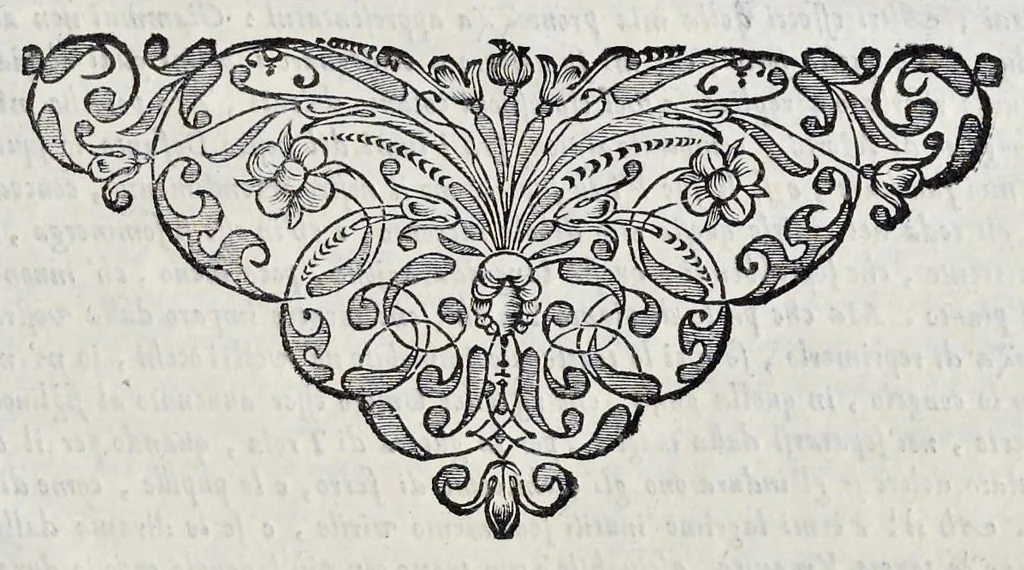 An illustration from Esequie fatte in Padoua al gra[nde] prior di Lombardia f. Agostino Forzadura, sig. di Candiolo &c., li xix aprile M.DC.LXIII, 1663, leaf 46