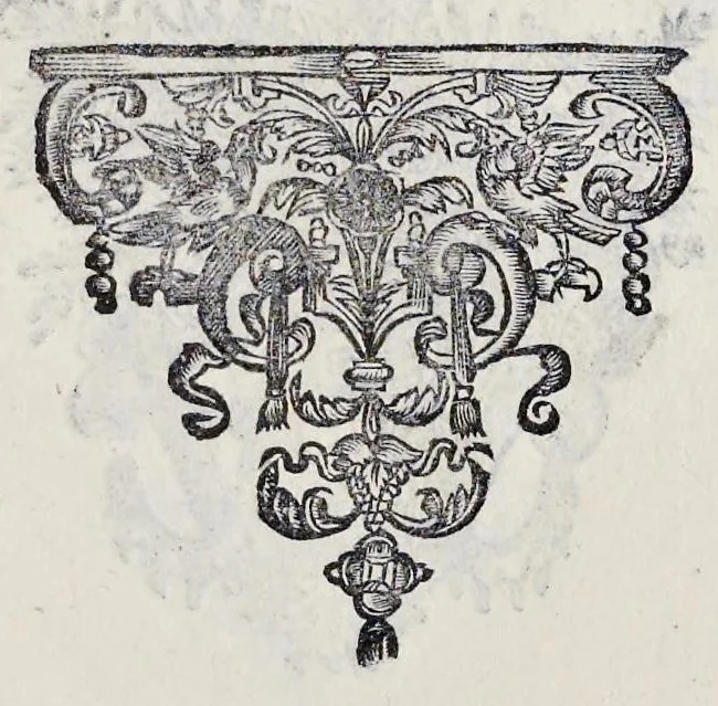 An illustration from Esequie fatte in Padoua al gra[nde] prior di Lombardia f. Agostino Forzadura, sig. di Candiolo &c., li xix aprile M.DC.LXIII, 1663, leaf 58