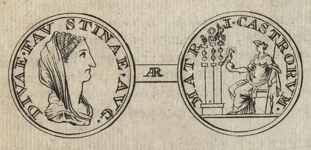 An illustration from Numismata imperatorum romanorum praestantiora a Julio Caesare ad Postumum et tyrannos, 1694, leaf 194