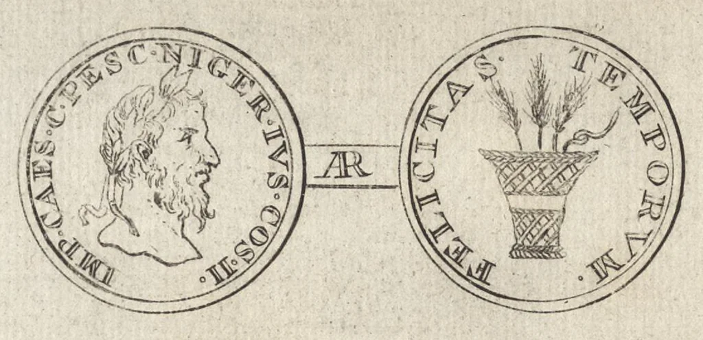 An illustration from Numismata imperatorum romanorum praestantiora a Julio Caesare ad Postumum et tyrannos, 1694, leaf 223
