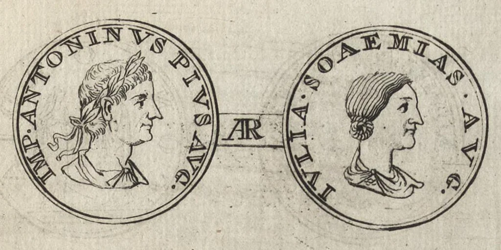 An illustration from Numismata imperatorum romanorum praestantiora a Julio Caesare ad Postumum et tyrannos, 1694, leaf 306