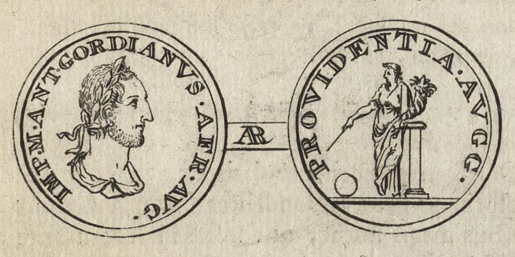 An illustration from Numismata imperatorum romanorum praestantiora a Julio Caesare ad Postumum et tyrannos, 1694, leaf 324
