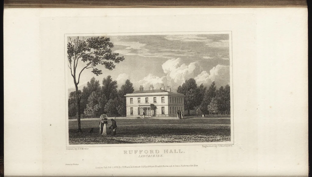 An illustration from Views of the seats of noblemen and gentlemen, in England, Wales, Scotland, and Ireland, 1820, leaf 103