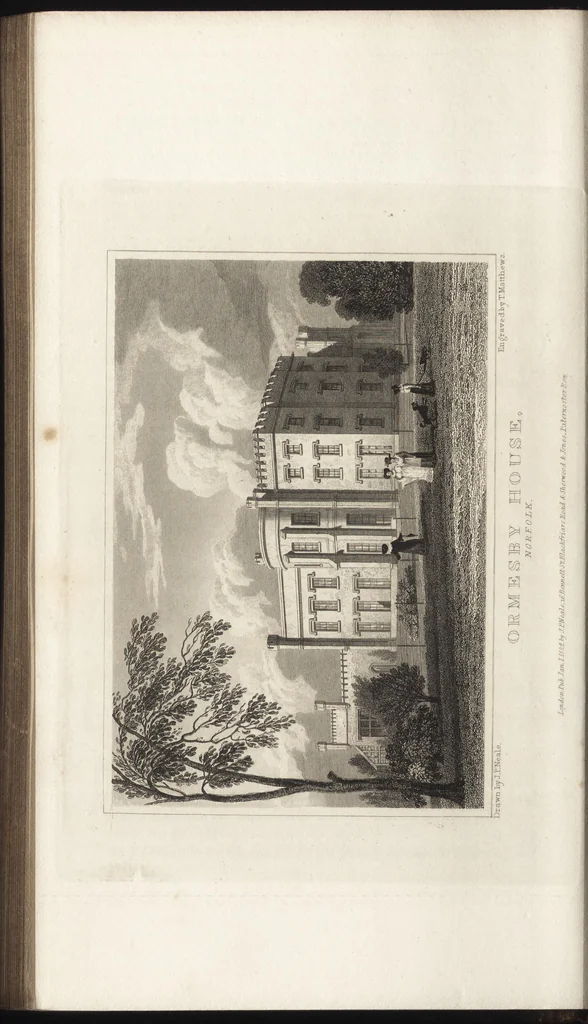 An illustration from Views of the seats of noblemen and gentlemen, in England, Wales, Scotland, and Ireland, 1820, leaf 129