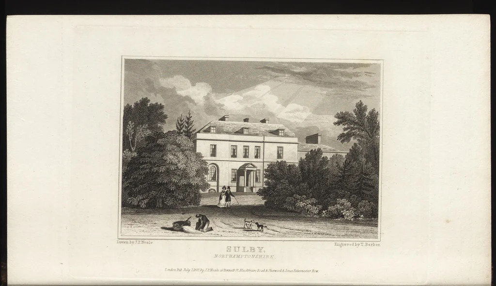 An illustration from Views of the seats of noblemen and gentlemen, in England, Wales, Scotland, and Ireland, 1820, leaf 145