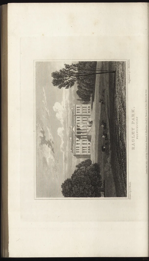 An illustration from Views of the seats of noblemen and gentlemen, in England, Wales, Scotland, and Ireland, 1820, leaf 197