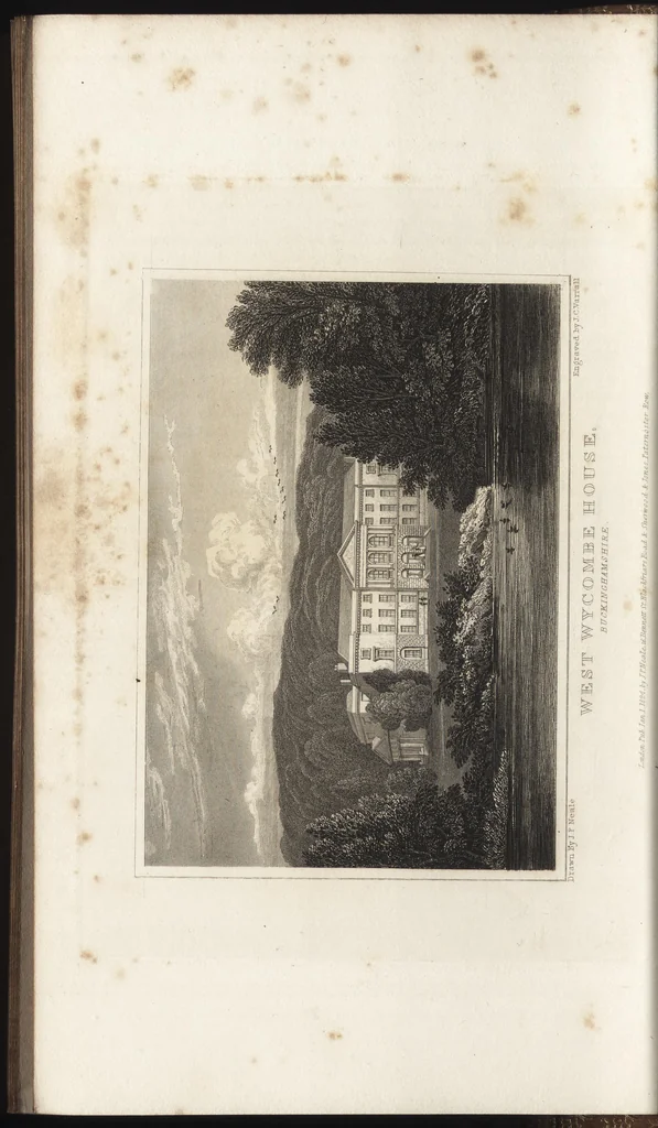 An illustration from Views of the seats of noblemen and gentlemen, in England, Wales, Scotland, and Ireland, 1820, leaf 23
