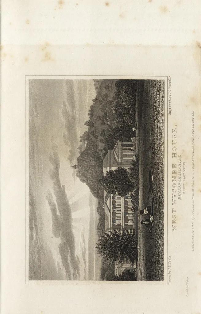 An illustration from Views of the seats of noblemen and gentlemen, in England, Wales, Scotland, and Ireland, 1820, leaf 24