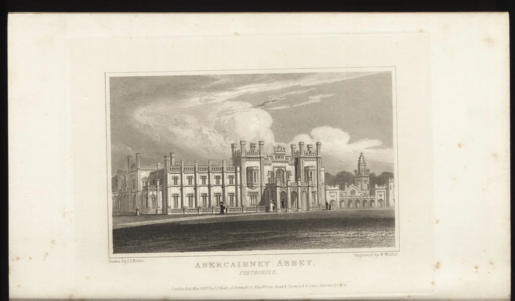An illustration from Views of the seats of noblemen and gentlemen, in England, Wales, Scotland, and Ireland, 1820, leaf 273