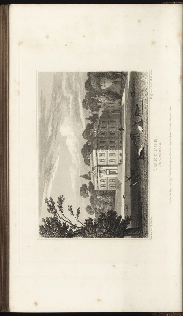 An illustration from Views of the seats of noblemen and gentlemen, in England, Wales, Scotland, and Ireland, 1820, leaf 43