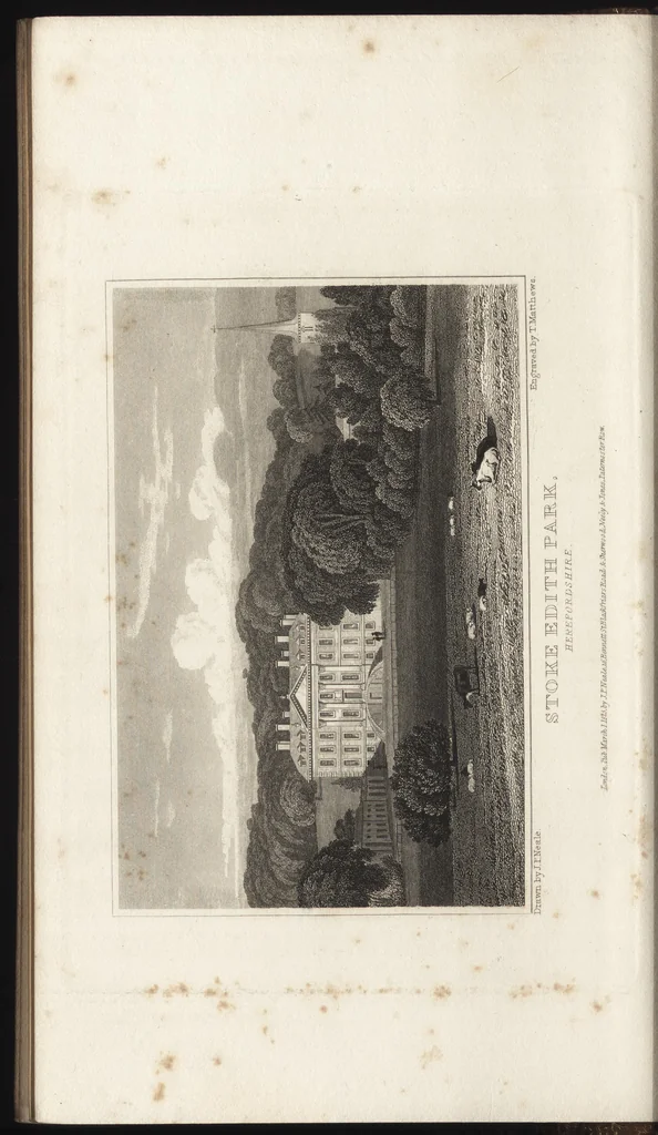 An illustration from Views of the seats of noblemen and gentlemen, in England, Wales, Scotland, and Ireland, 1820, leaf 75