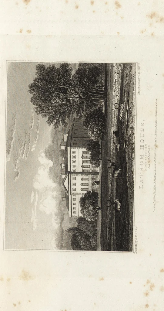 An illustration from Views of the seats of noblemen and gentlemen, in England, Wales, Scotland, and Ireland, 1820, leaf 96