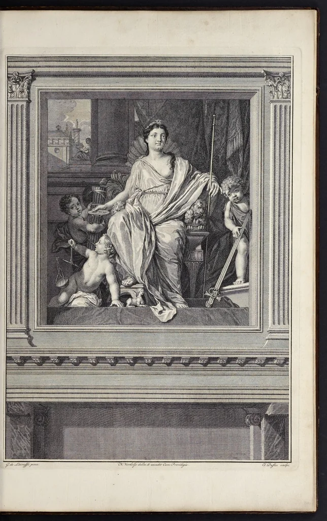 An illustration from Tafereelen, 1737, leaf 18