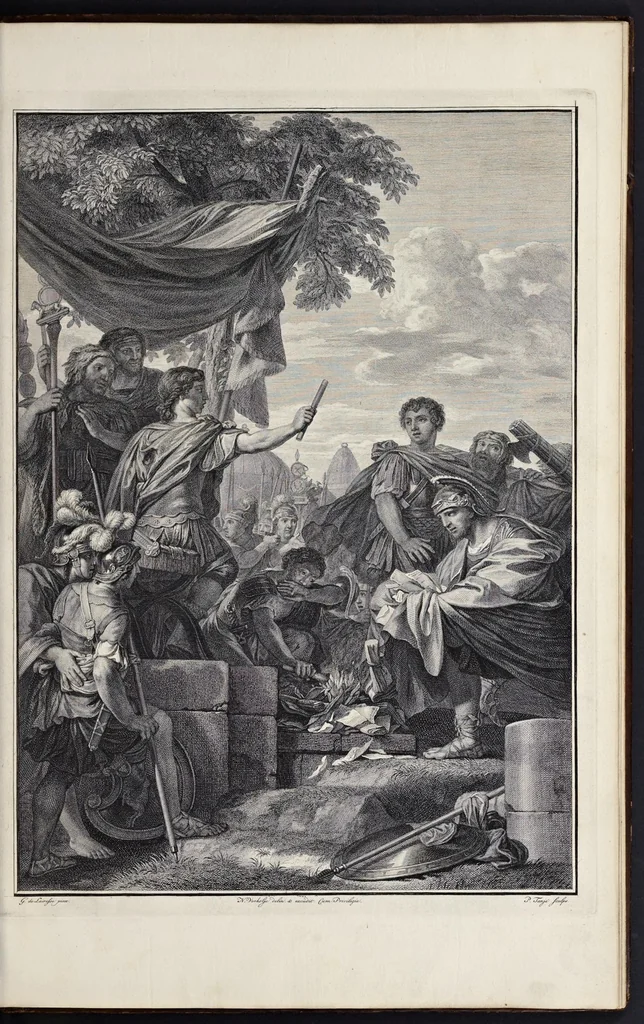 An illustration from Tafereelen, 1737, leaf 20