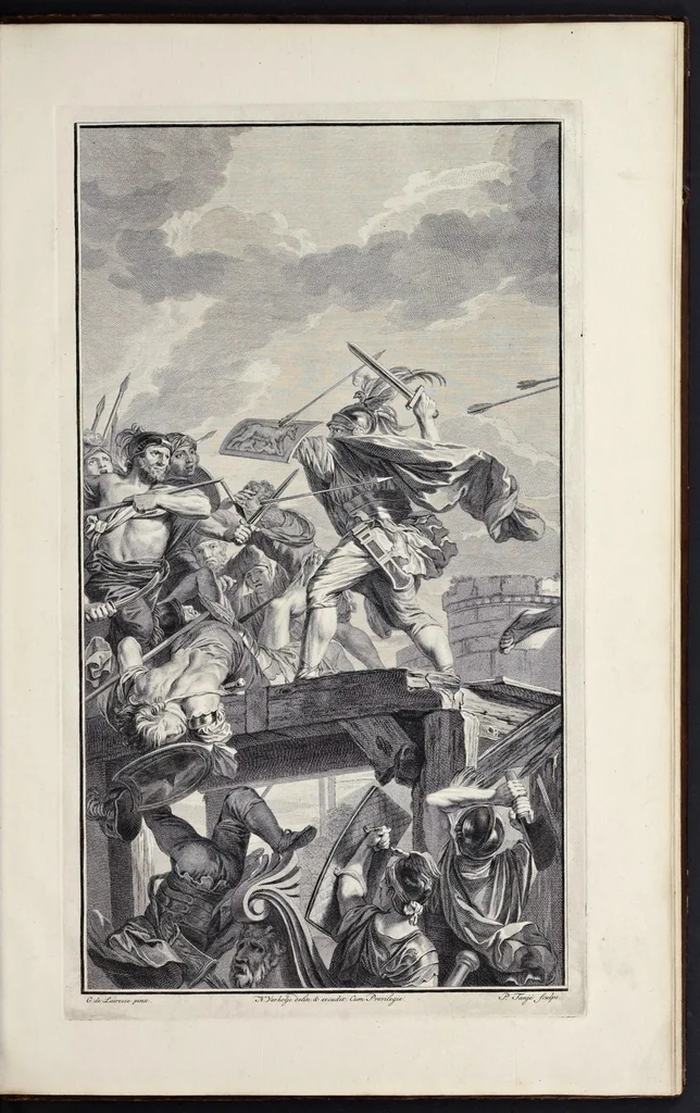 An illustration from Tafereelen, 1737, leaf 24
