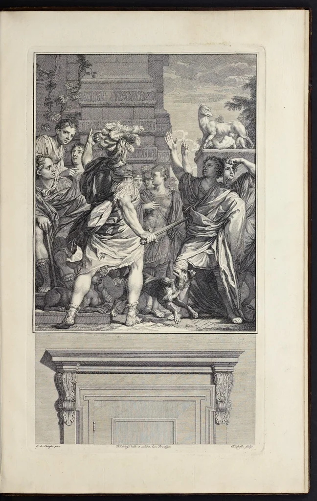 An illustration from Tafereelen, 1737, leaf 26