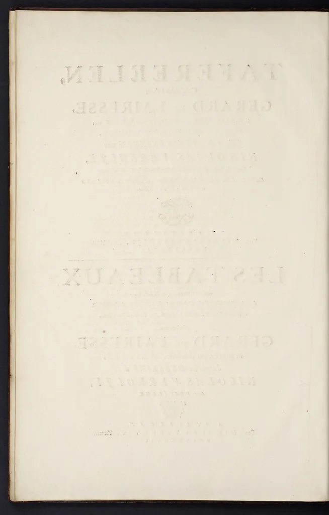 An illustration from Tafereelen, 1737, leaf 9