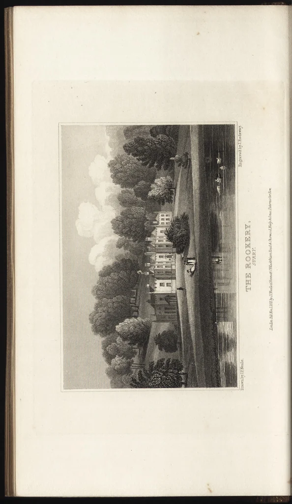 An illustration from Views of the seats of noblemen and gentlemen, in England, Wales, Scotland, and Ireland, 1820, leaf 117