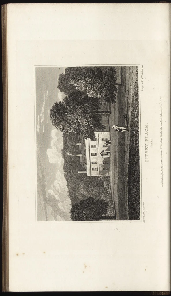 An illustration from Views of the seats of noblemen and gentlemen, in England, Wales, Scotland, and Ireland, 1820, leaf 121