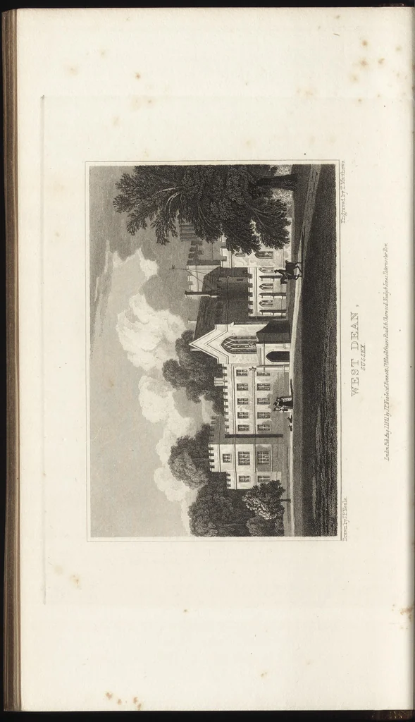 An illustration from Views of the seats of noblemen and gentlemen, in England, Wales, Scotland, and Ireland, 1820, leaf 129