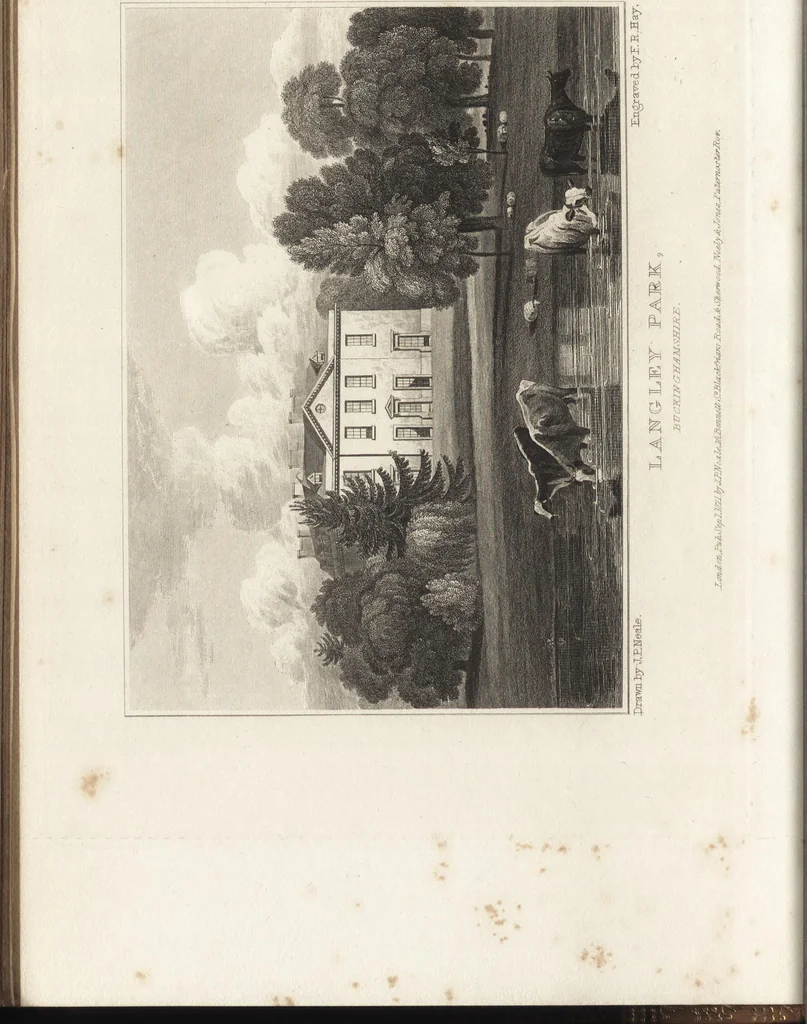 An illustration from Views of the seats of noblemen and gentlemen, in England, Wales, Scotland, and Ireland, 1820, leaf 19