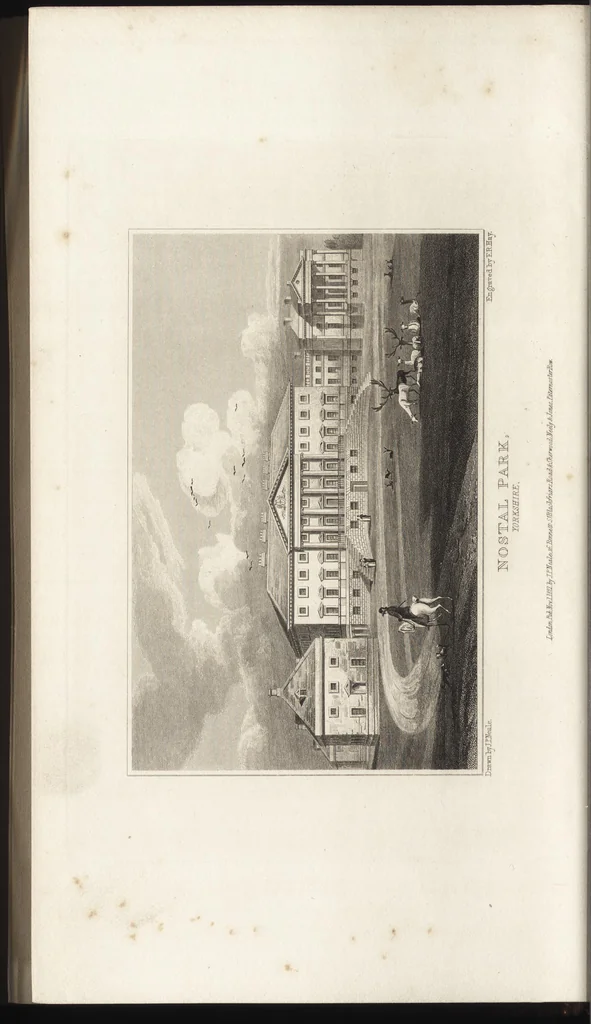 An illustration from Views of the seats of noblemen and gentlemen, in England, Wales, Scotland, and Ireland, 1820, leaf 205