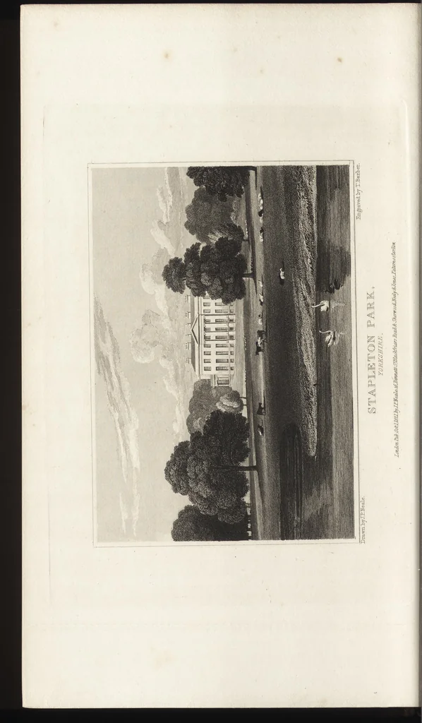 An illustration from Views of the seats of noblemen and gentlemen, in England, Wales, Scotland, and Ireland, 1820, leaf 213