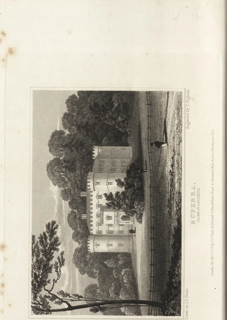 An illustration from Views of the seats of noblemen and gentlemen, in England, Wales, Scotland, and Ireland, 1820, leaf 241