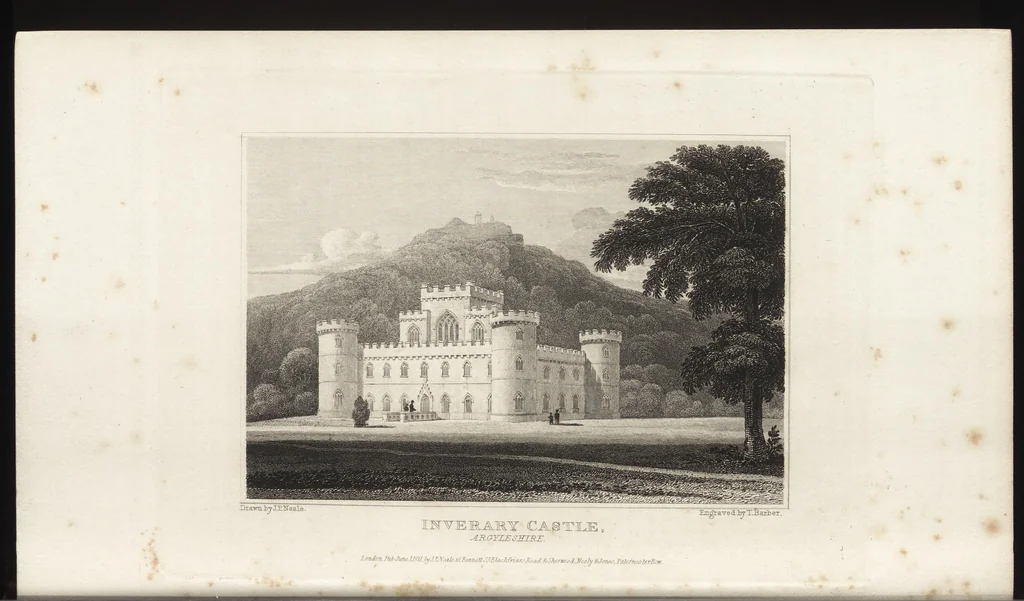 An illustration from Views of the seats of noblemen and gentlemen, in England, Wales, Scotland, and Ireland, 1820, leaf 245