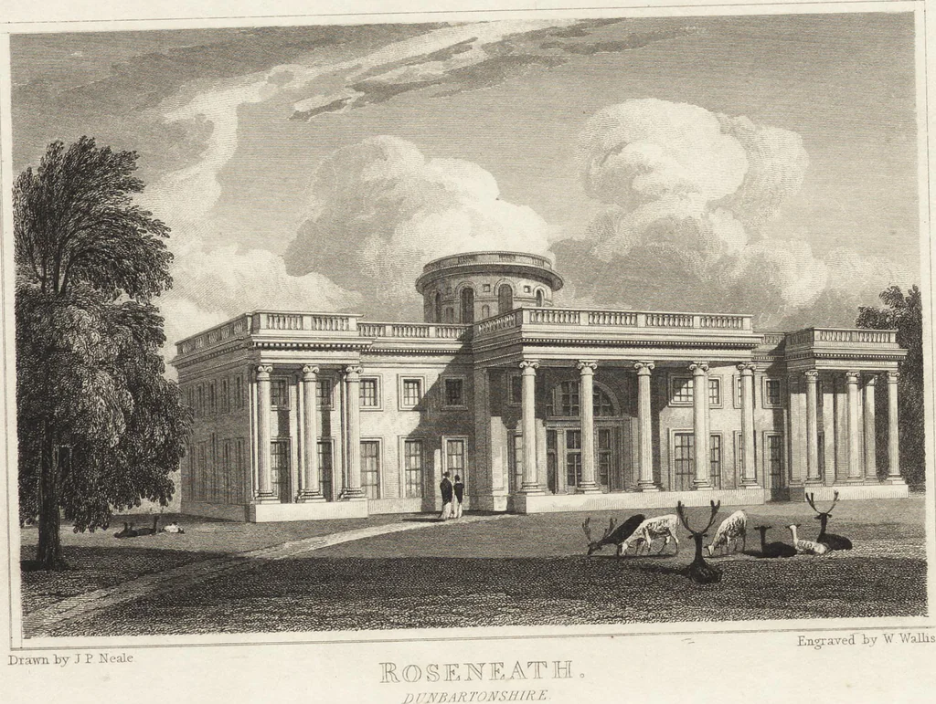 An illustration from Views of the seats of noblemen and gentlemen, in England, Wales, Scotland, and Ireland, 1820, leaf 249