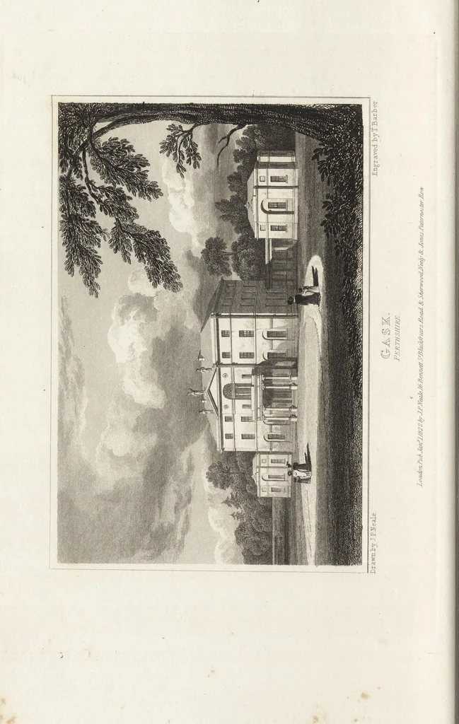 An illustration from Views of the seats of noblemen and gentlemen, in England, Wales, Scotland, and Ireland, 1820, leaf 261