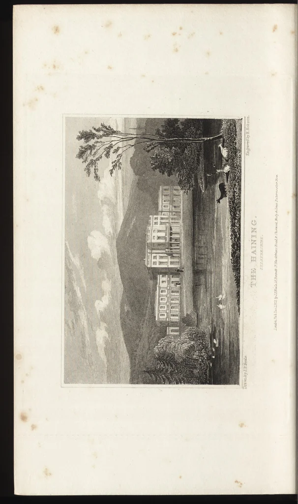 An illustration from Views of the seats of noblemen and gentlemen, in England, Wales, Scotland, and Ireland, 1820, leaf 265