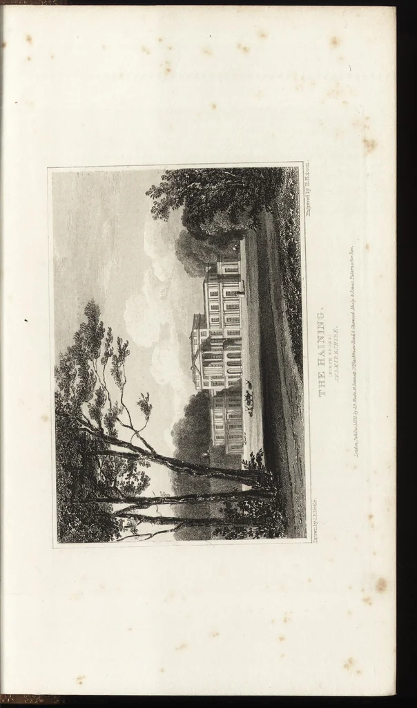 An illustration from Views of the seats of noblemen and gentlemen, in England, Wales, Scotland, and Ireland, 1820, leaf 266