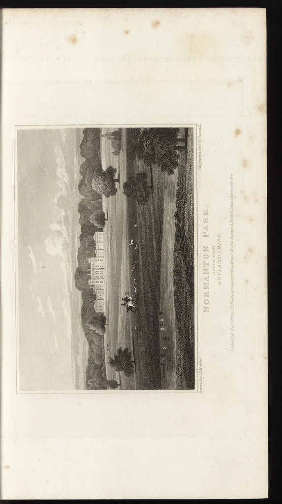 An illustration from Views of the seats of noblemen and gentlemen, in England, Wales, Scotland, and Ireland, 1820, leaf 124