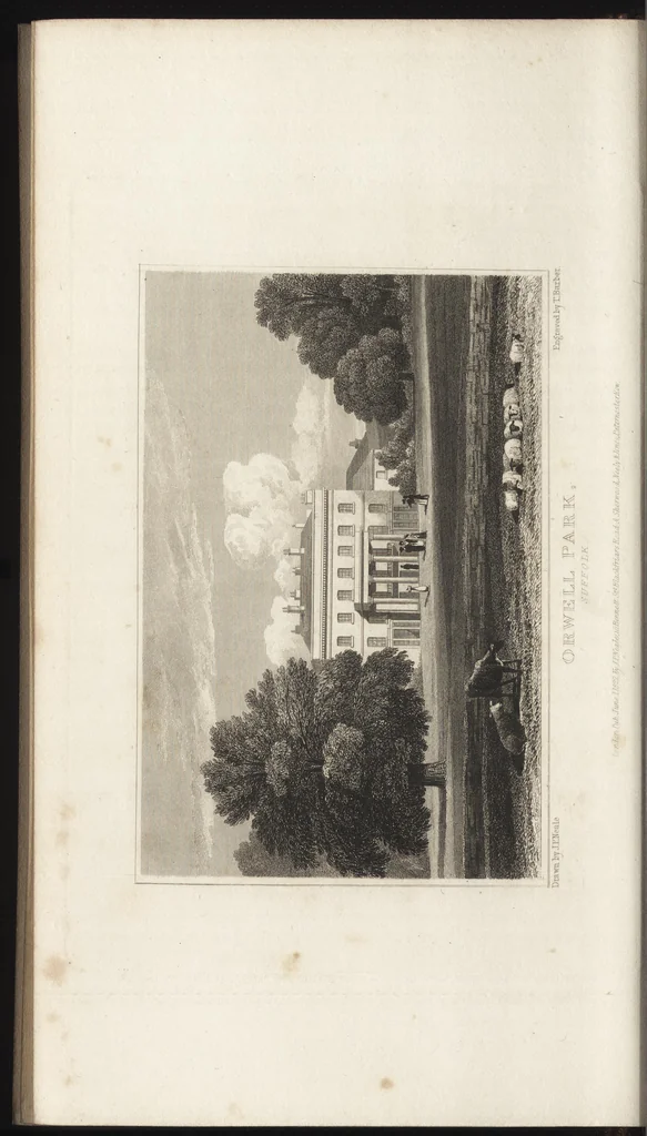 An illustration from Views of the seats of noblemen and gentlemen, in England, Wales, Scotland, and Ireland, 1820, leaf 137
