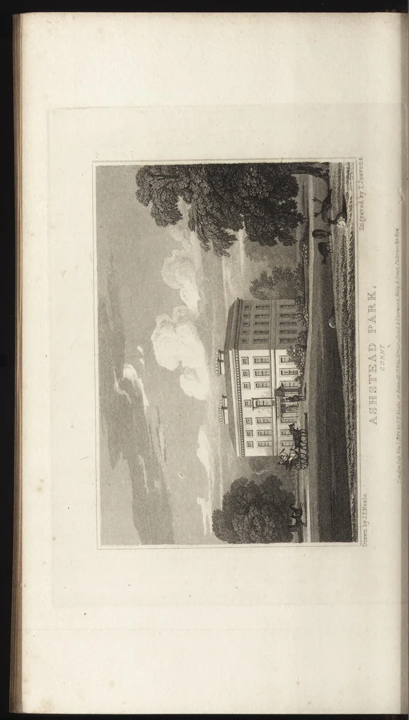 An illustration from Views of the seats of noblemen and gentlemen, in England, Wales, Scotland, and Ireland, 1820, leaf 145