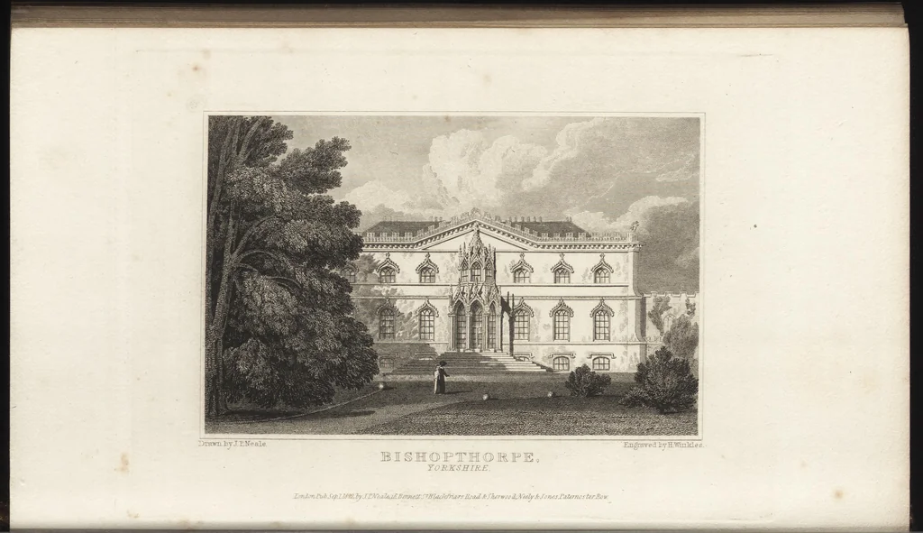 An illustration from Views of the seats of noblemen and gentlemen, in England, Wales, Scotland, and Ireland, 1820, leaf 179