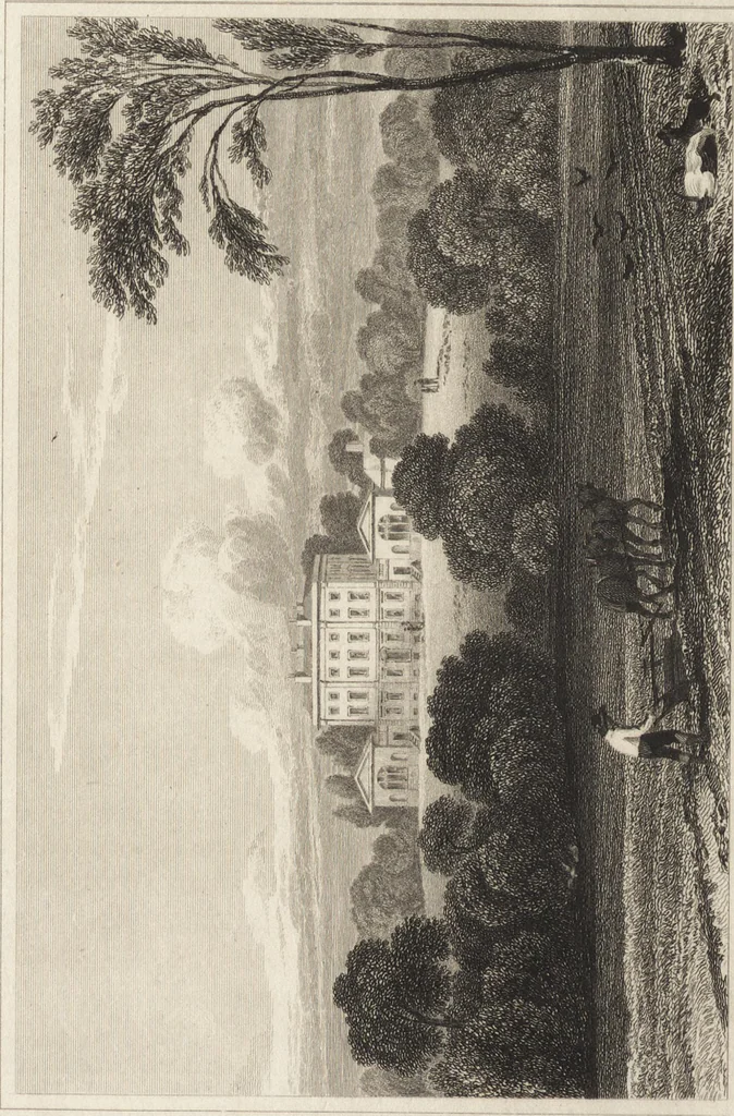 An illustration from Views of the seats of noblemen and gentlemen, in England, Wales, Scotland, and Ireland, 1820, leaf 191