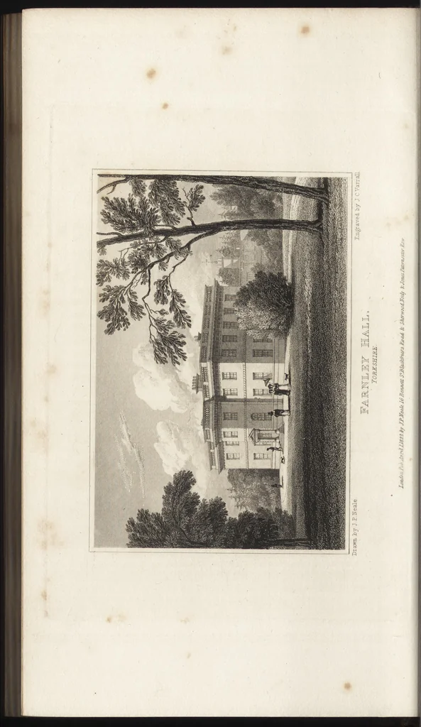 An illustration from Views of the seats of noblemen and gentlemen, in England, Wales, Scotland, and Ireland, 1820, leaf 195